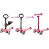 image:imageMicro Kickboard  Mini 3in1 Deluxe Toddler Scooter for Ages 15  RideOn with Removable Parent Push Bar  3 Wheel LeantoSteer Design  Adjustable T Bar  Smooth Ride PU Wheels  Swiss DesignPink