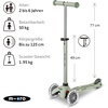 image:imageMicro Kickboard  Mini Rock amp Go LED 6in1 Toddler Scooter amp Rocker for Ages 16  Convertible RideOn Rocker amp Scooter  MotionActivated PU LED Wheels  Adjustable TBar  Swiss DesignOlive Sage