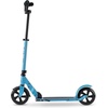 image:imageMicro Kickboard  Speed Deluxe Foldable Scooter for Teens amp Adults  Riders up to 220 lbs  2 Wheel  180 mm PU Wheels  Adjustable ChopperStyle Handlebar  Smooth Quiet Ride  Swiss DesignAlaskan Blue
