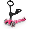 image:imageMicro Kickboard  Mini 3in1 Deluxe Toddler Scooter for Ages 15  RideOn with Removable Parent Push Bar  3 Wheel LeantoSteer Design  Adjustable T Bar  Smooth Ride PU Wheels  Swiss DesignPink