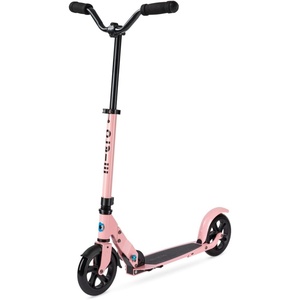 image:imageMicro Kickboard  Speed Deluxe Foldable Scooter for Teens amp Adults  Riders up to 220 lbs  2 Wheel  180 mm PU Wheels  Adjustable ChopperStyle Handlebar  Smooth Quiet Ride  Swiss DesignNeon Rose