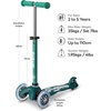 image:imageMicro Kickboard Mini Eco 3Wheel Kids Scooter Ages 25 Up to 110lbs  LeantoSteer Design Adjustable TBar Made with Recycled Materials Rear Brake SwissEngineered